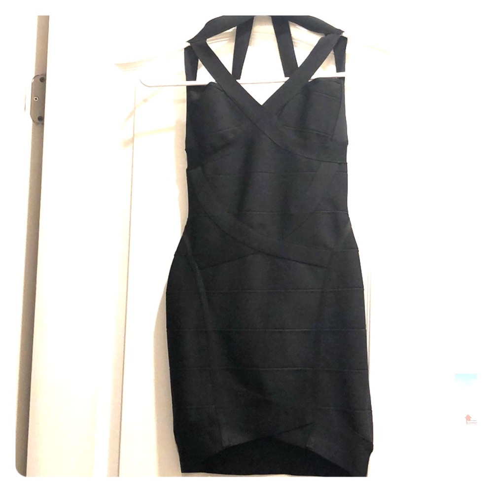 Mini black dress